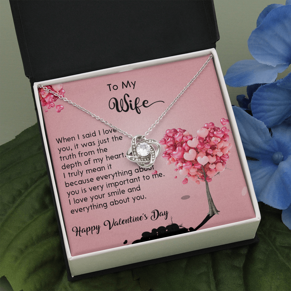 208A - Wife Necklace Gift from Husband, LOVE YOU Forever & Always, Valentine's Day Gift