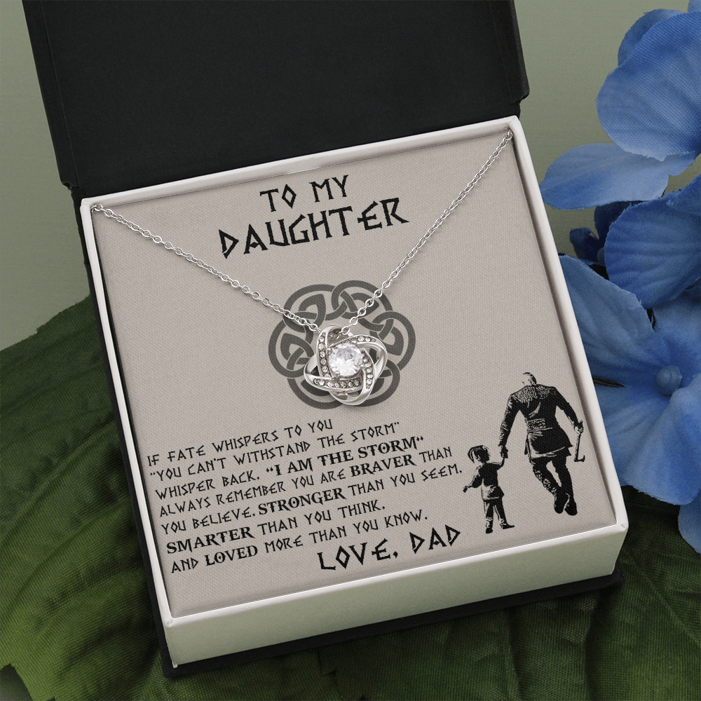 To My Daughter Necklace, Daughter Father Necklace, Daughter Gift from Dad 465