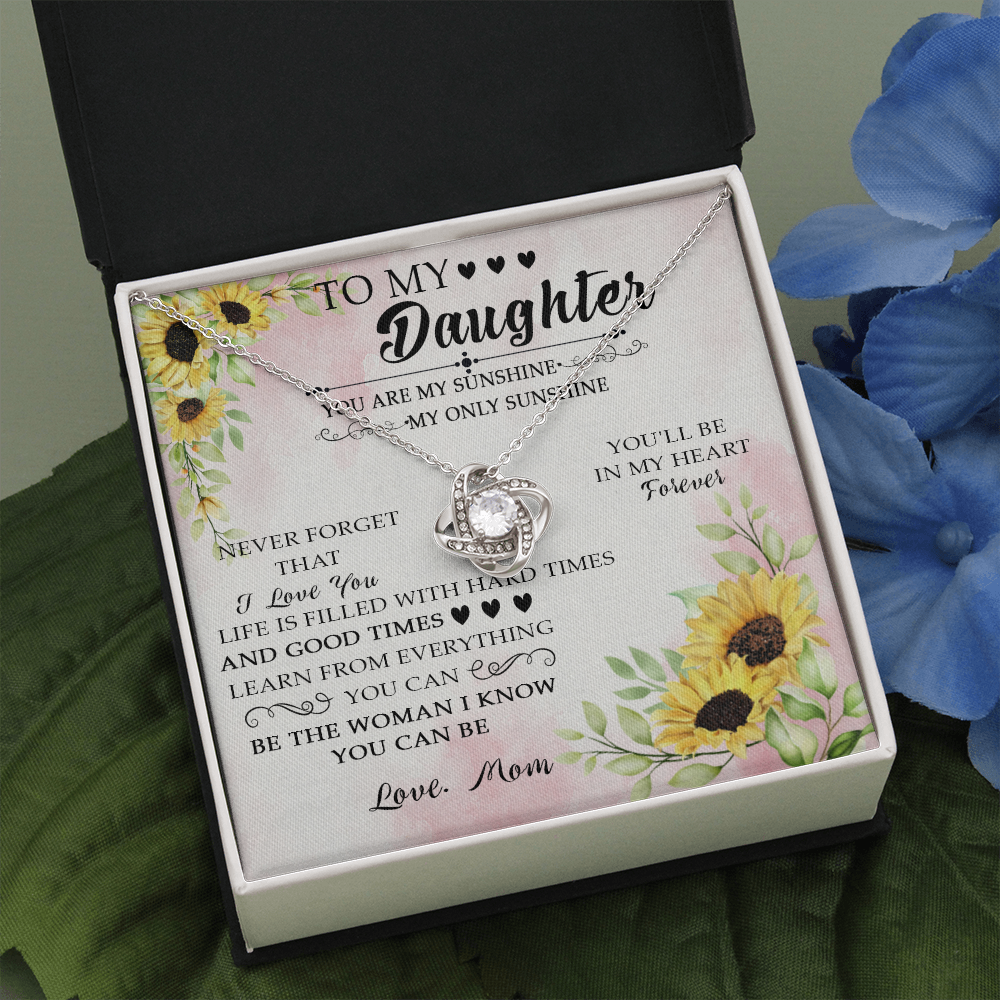 49A To My Daughter Necklace Gift From Mom, You Are My Sunshine, My Only Sunshine