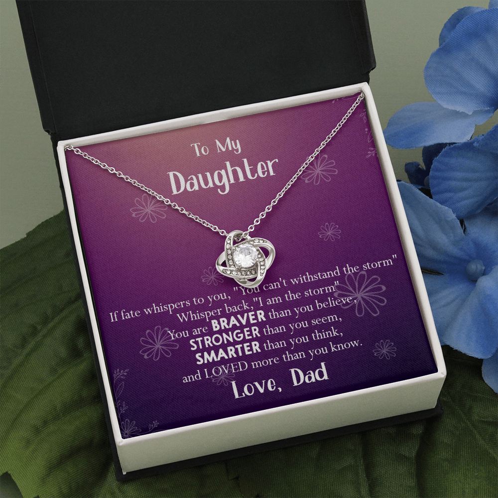 155A Necklace To My Daughter, Gift for Her, Women Necklace, Birthday Gift from Dad