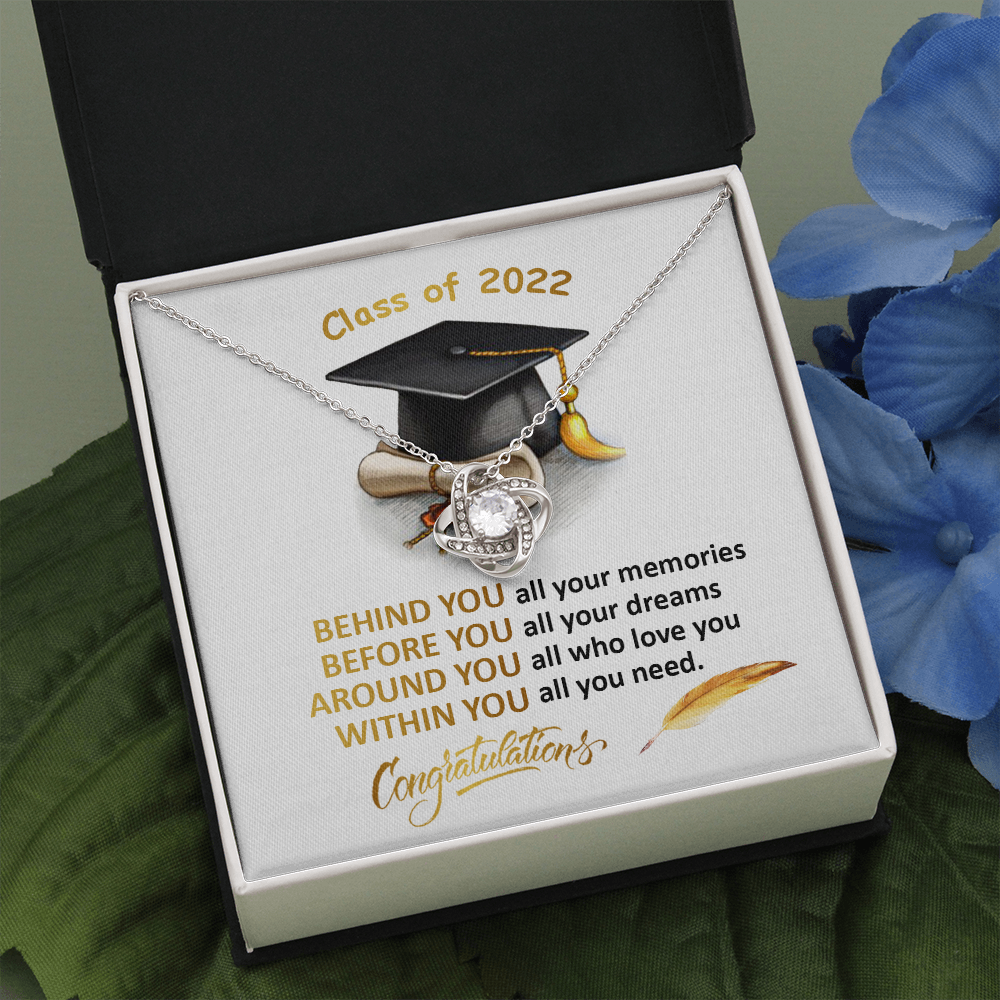 408A Class of 2022 Graduation Necklace, Congratulations Gift Necklace