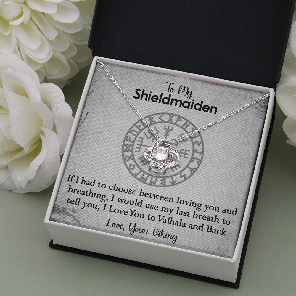 157A To My Shieldmaiden Necklace, Gift for Her, Necklace Viking, I Love You Always