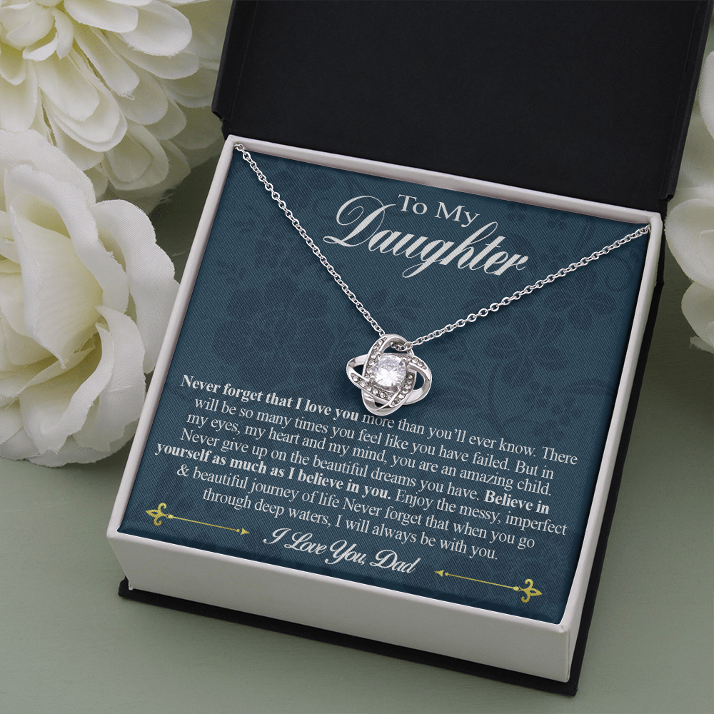 To My Daughter Necklace Christmas Birthday Special Gift From Dad, Father 500