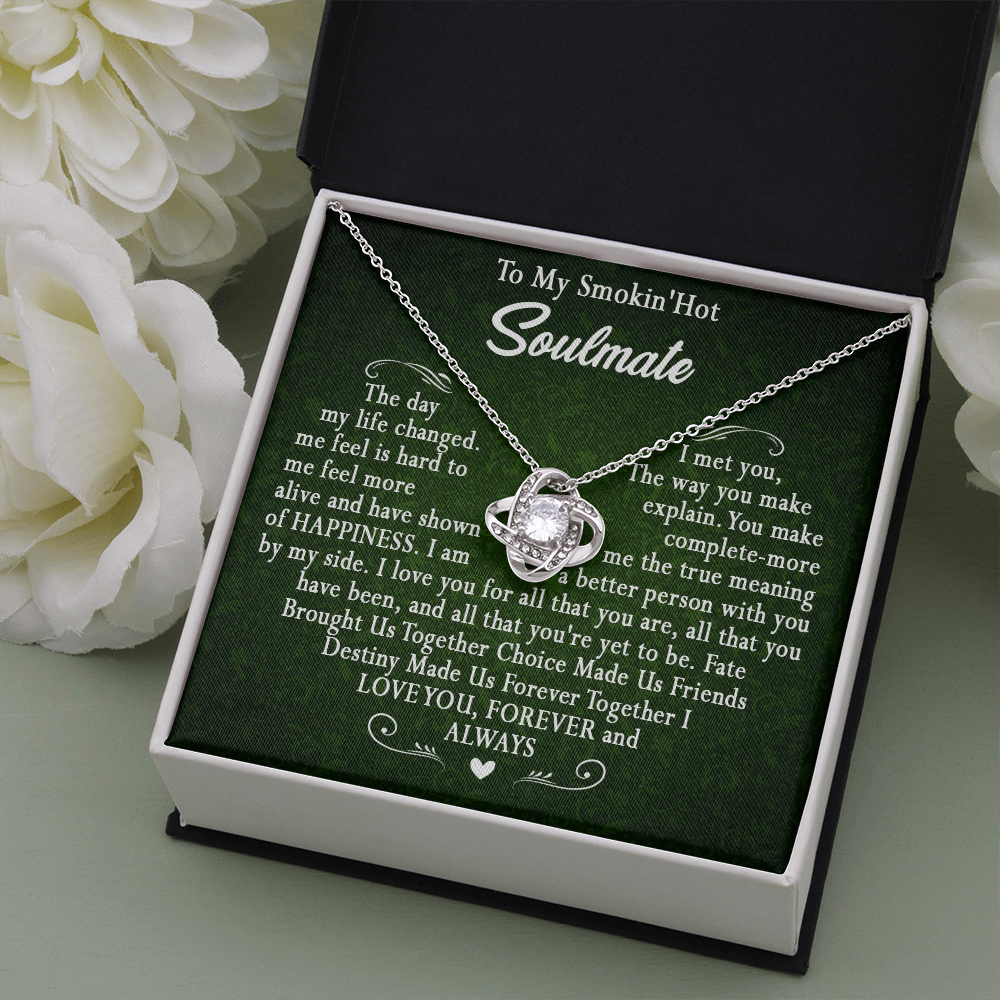 173A To My Smokin Hot Wife Necklace, Necklace Gift For Wife Soulmate Valentine Gift