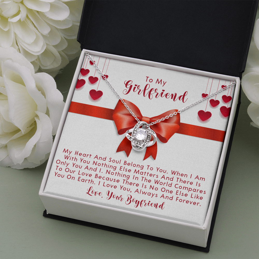 251A Necklace To My Girlfriend, Love Gift for Her From Boyfriend, Couple Necklace