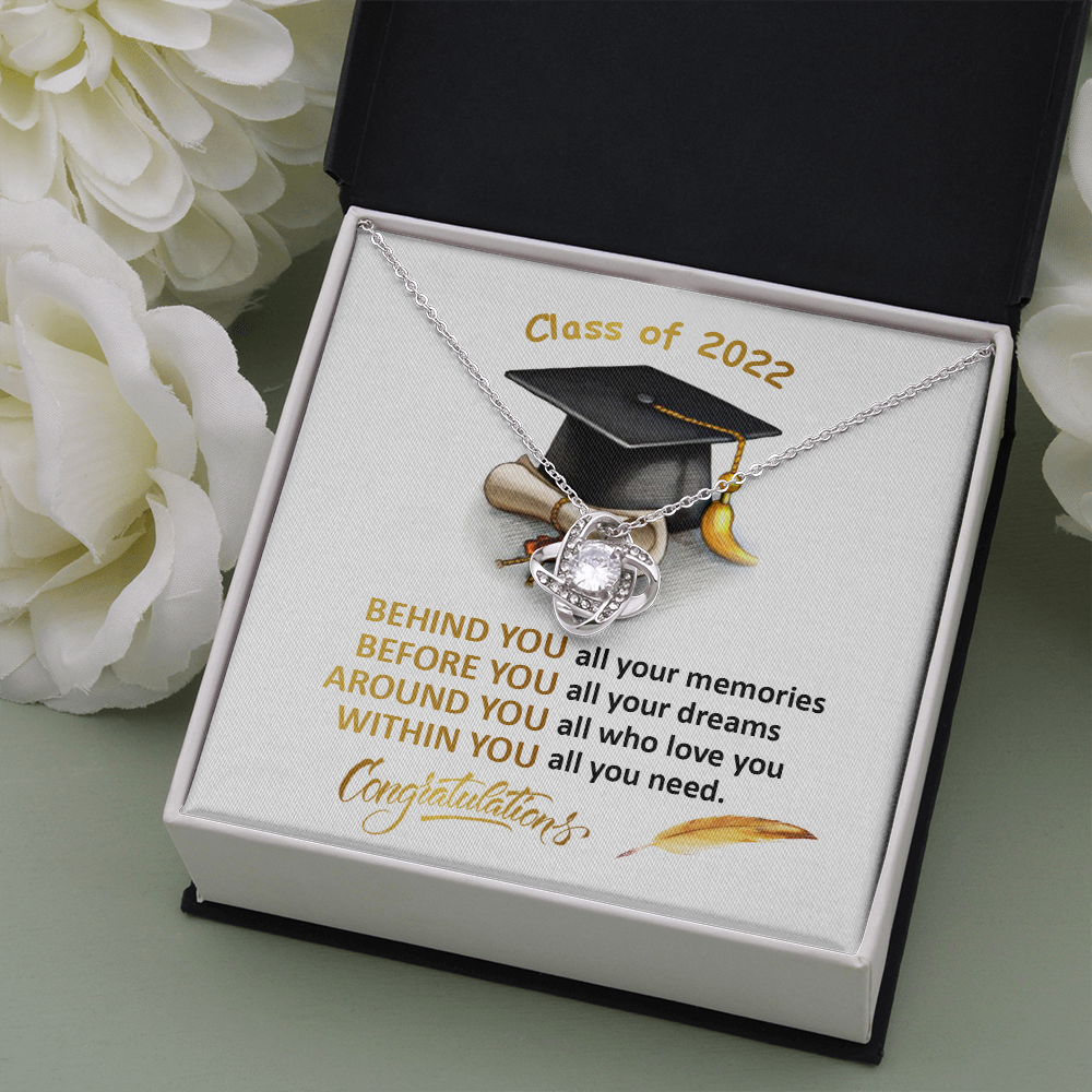 408A Class of 2022 Graduation Necklace, Congratulations Gift Necklace
