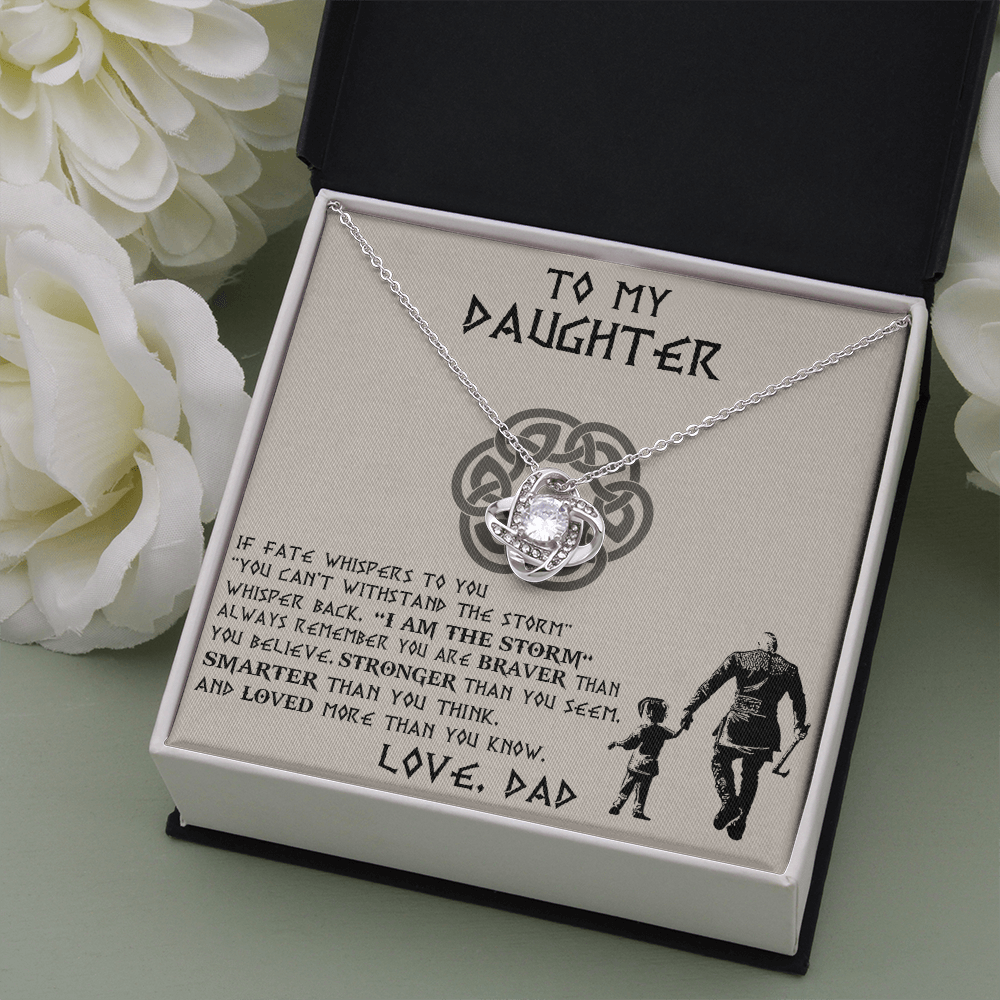 To My Daughter Necklace, Daughter Father Necklace, Daughter Gift from Dad 465