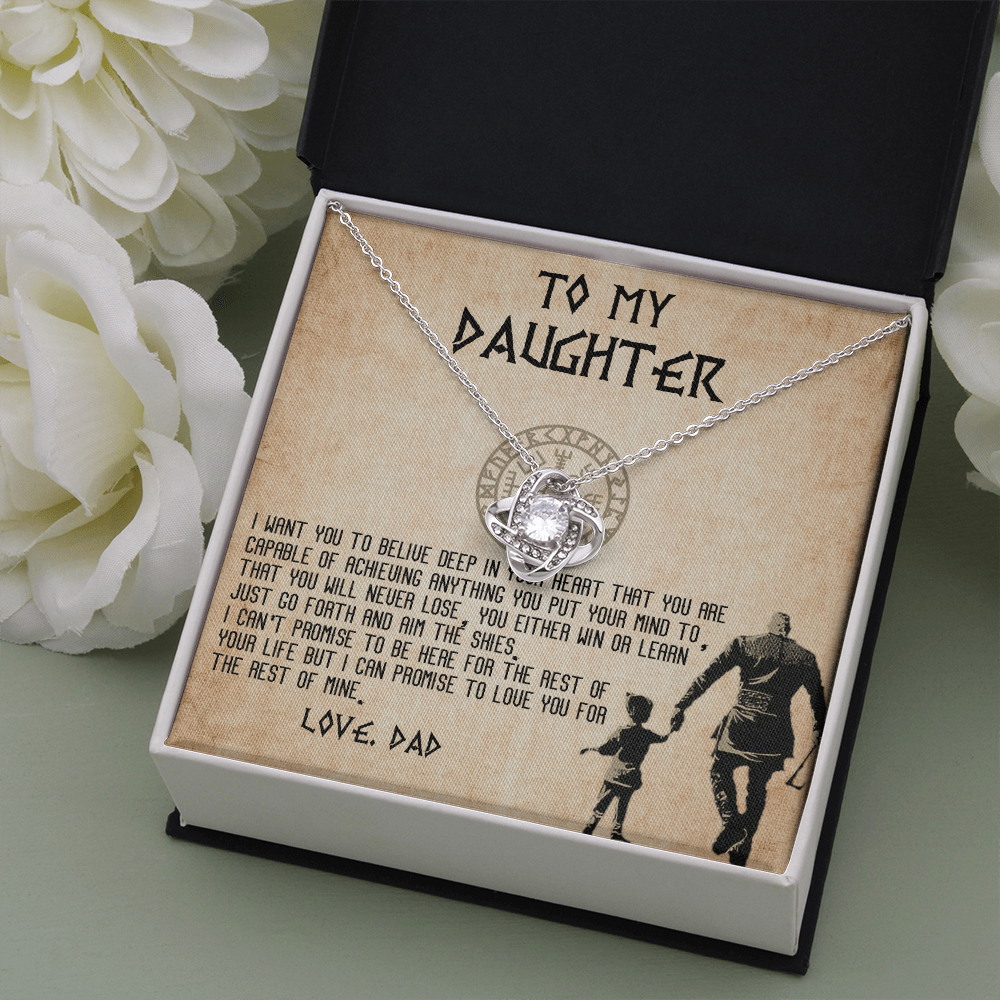 13A To my Daughter Necklace, Viking Dad Gift for Daughter, Daughter Birthday Gifts