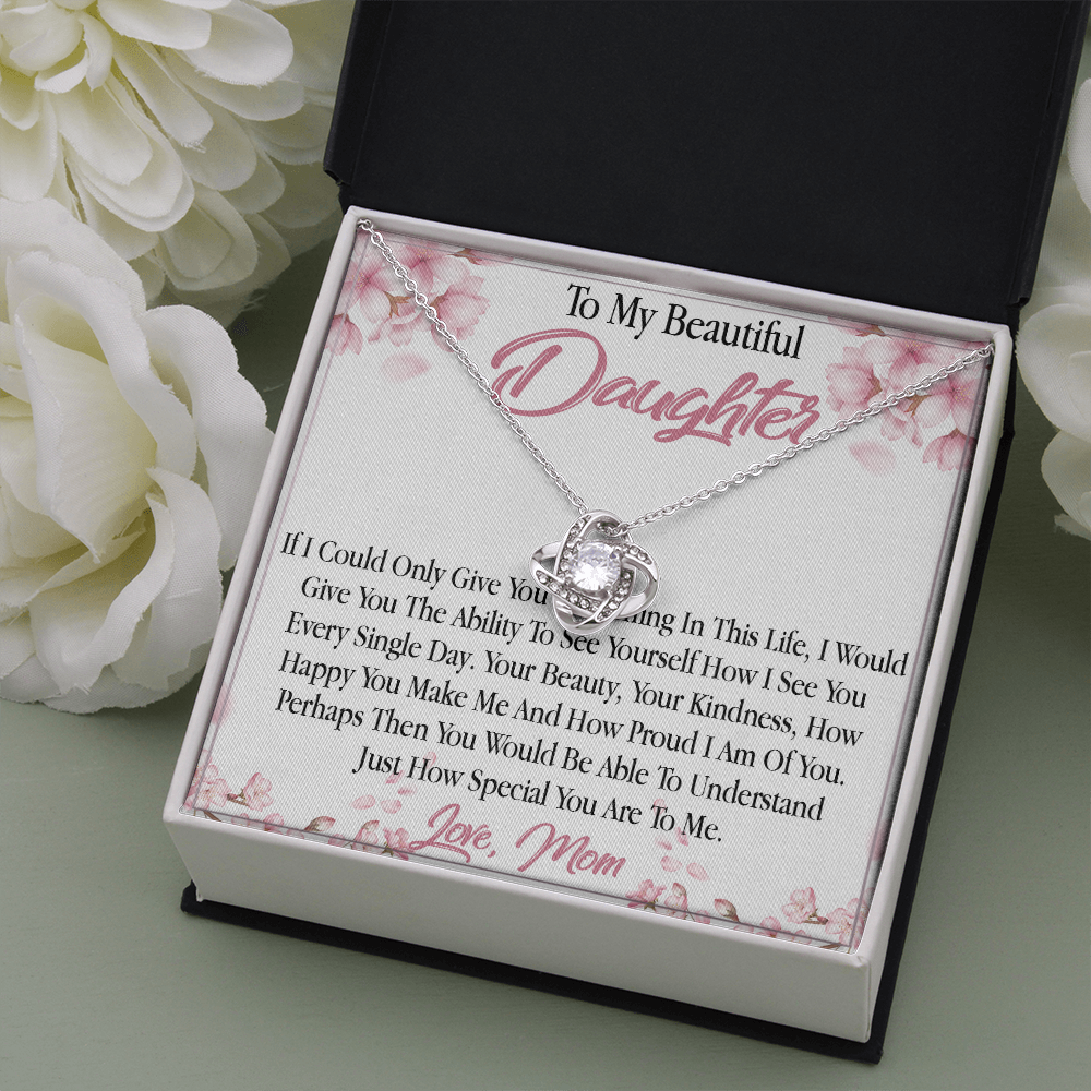 27A To My Daughter From Mom Necklace, Holiday, Birthday Gift To Daughter From Mom