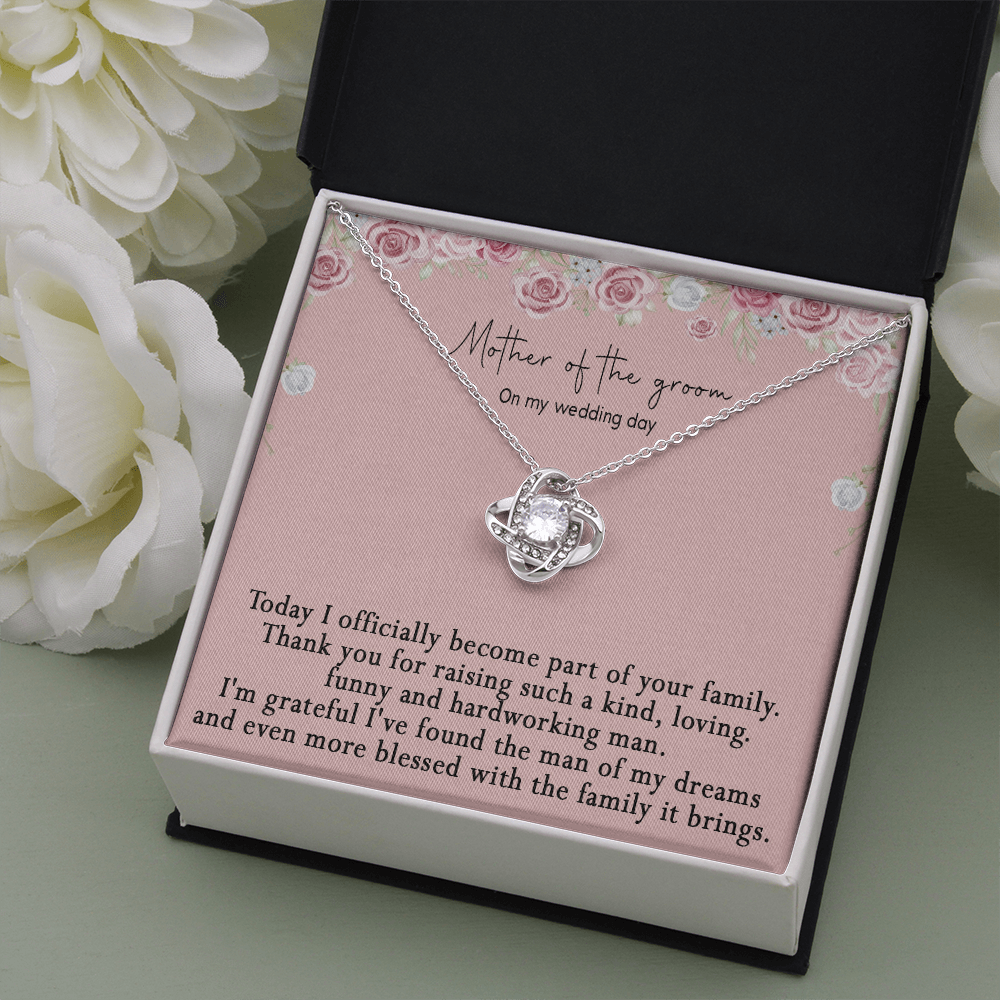 172A Gifts Necklace Love Knot To Mom On My Wedding Day From Son On Wedding Day