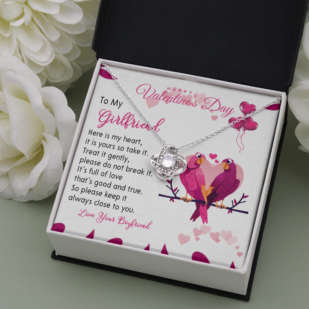194A - Necklace To my Wife, Happy Valentine's Day Gift, Couple Love Bird Women Necklace