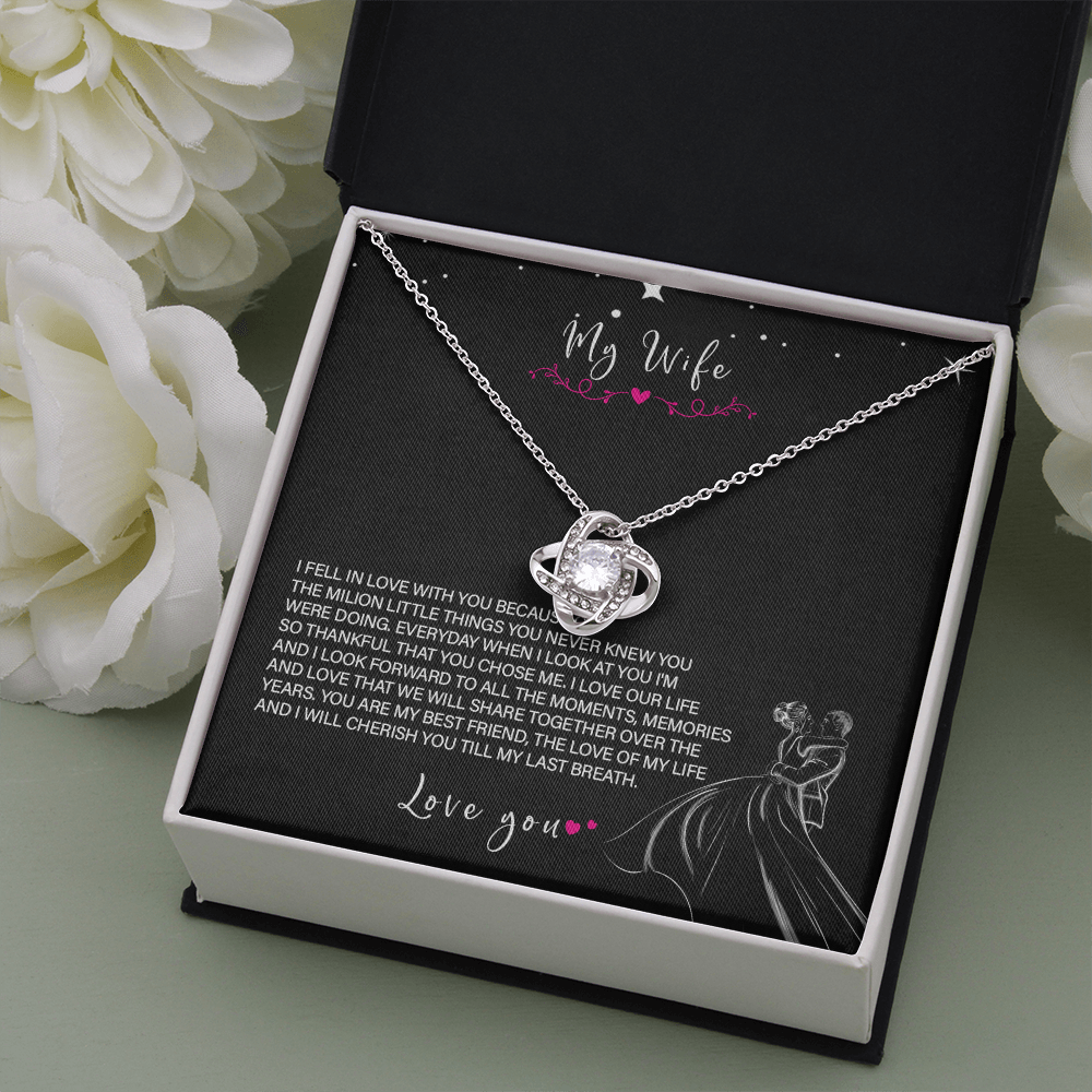 62A Love Necklace To My Wife, Gift for Her, Beautiful Wife Necklace From Husband
