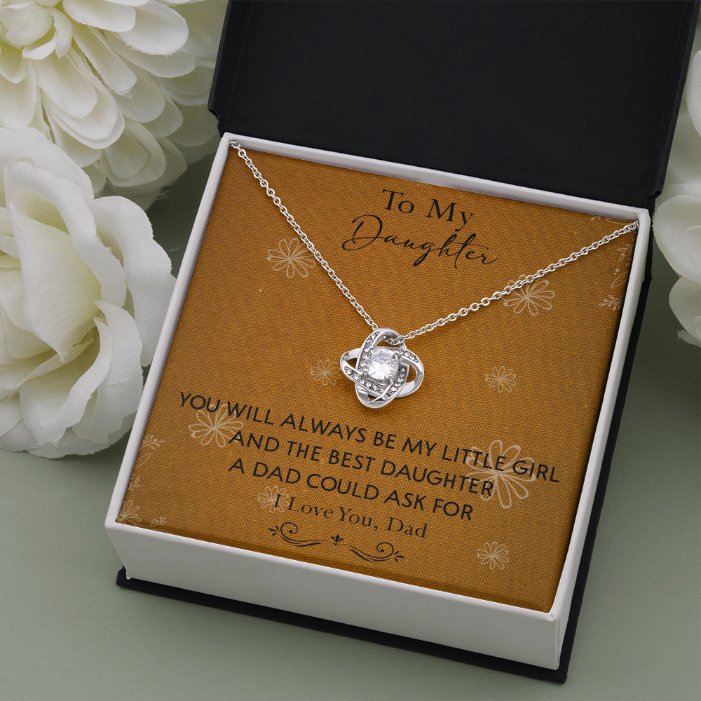 140A To My Daughter Necklace, Perfect Gift for Daughter From Dad, I Love You Always