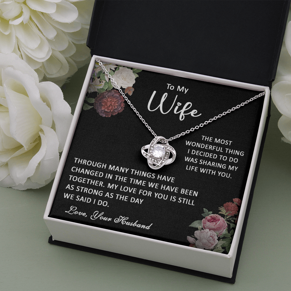 413A To My Wife Necklace, Gift Birthday Necklace From Husband For Wife, Gift Holiday