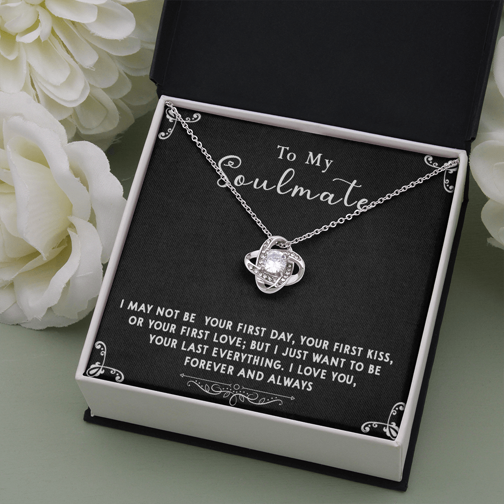 169A Gift To My Soulmate Necklace, Birthday Necklace For Wife, Happy Valentine Gift