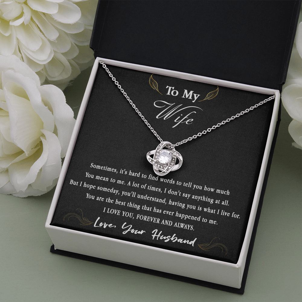 66A Love Gift To My Wife, Women Necklace for Her from Husband I LOVE YOU Forever