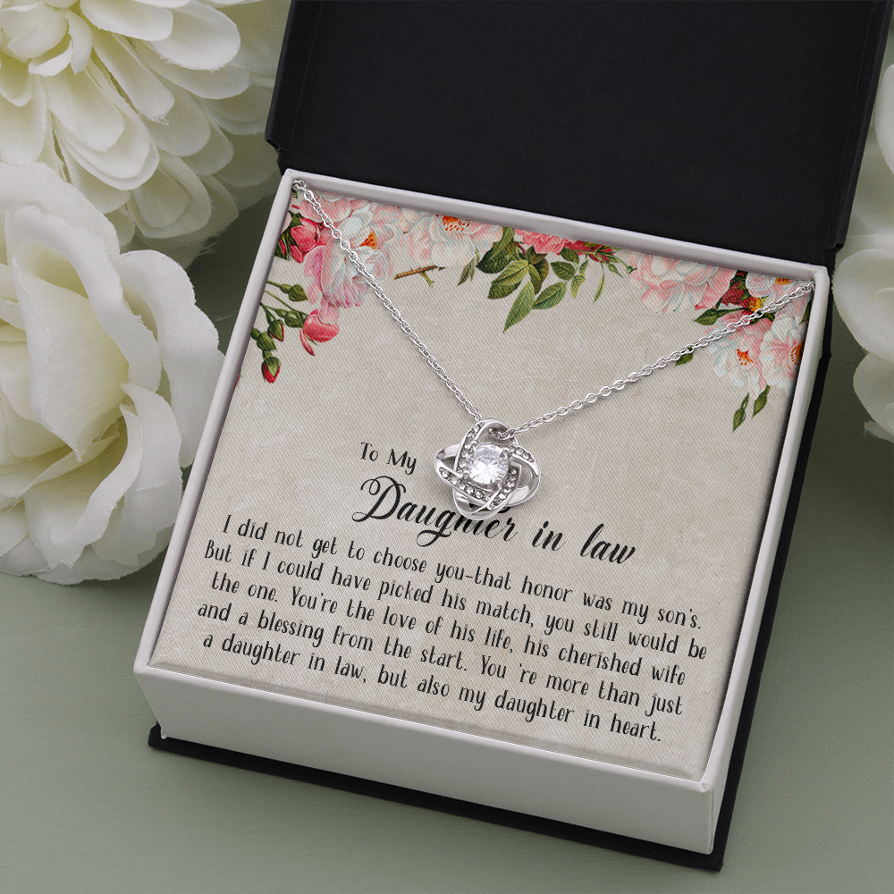 153A Necklace To My Daughter in law, Cute Necklace Gift from Dad Mom, Birthday Gift