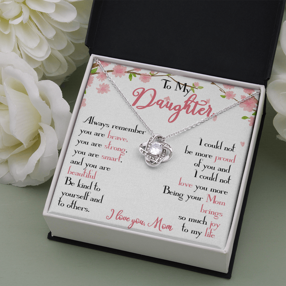 28A To My Daughter Necklace, Daughter Mother Necklace, Daughter Gift from Mom