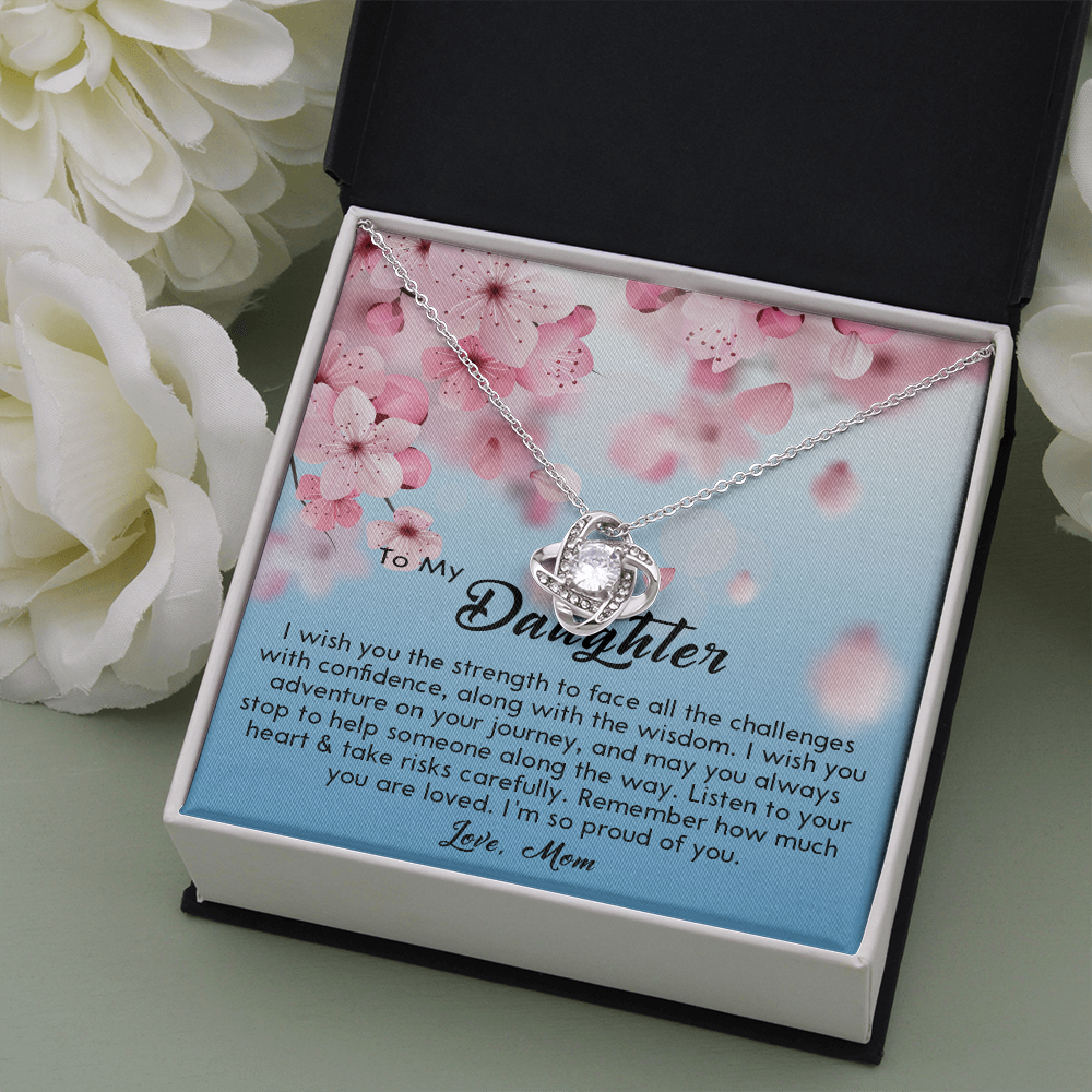 132A Necklace To My Daughter, Gift for Daughter from Mom, Daughter Birthday Gift