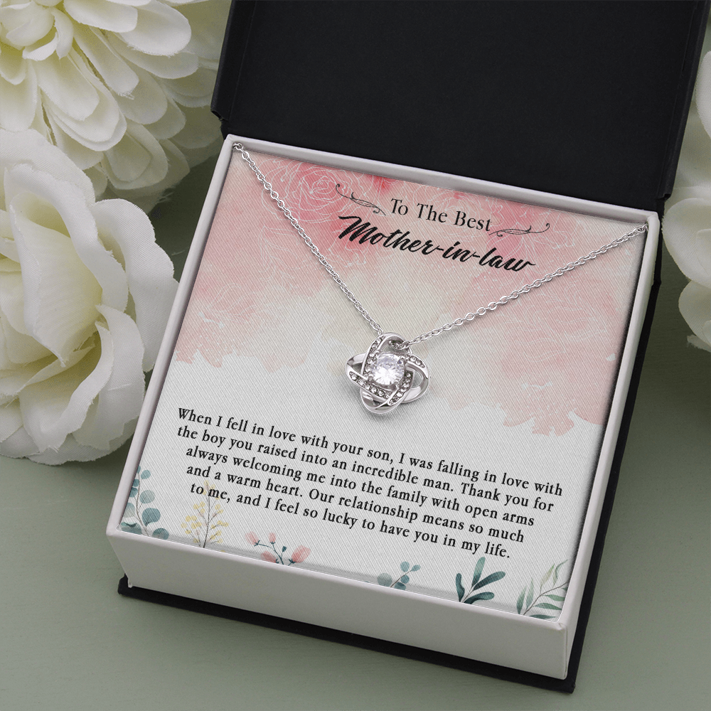 145A Necklace To The Best Mother In Law, Perfect Gift for Mom, Love You Mom Necklace
