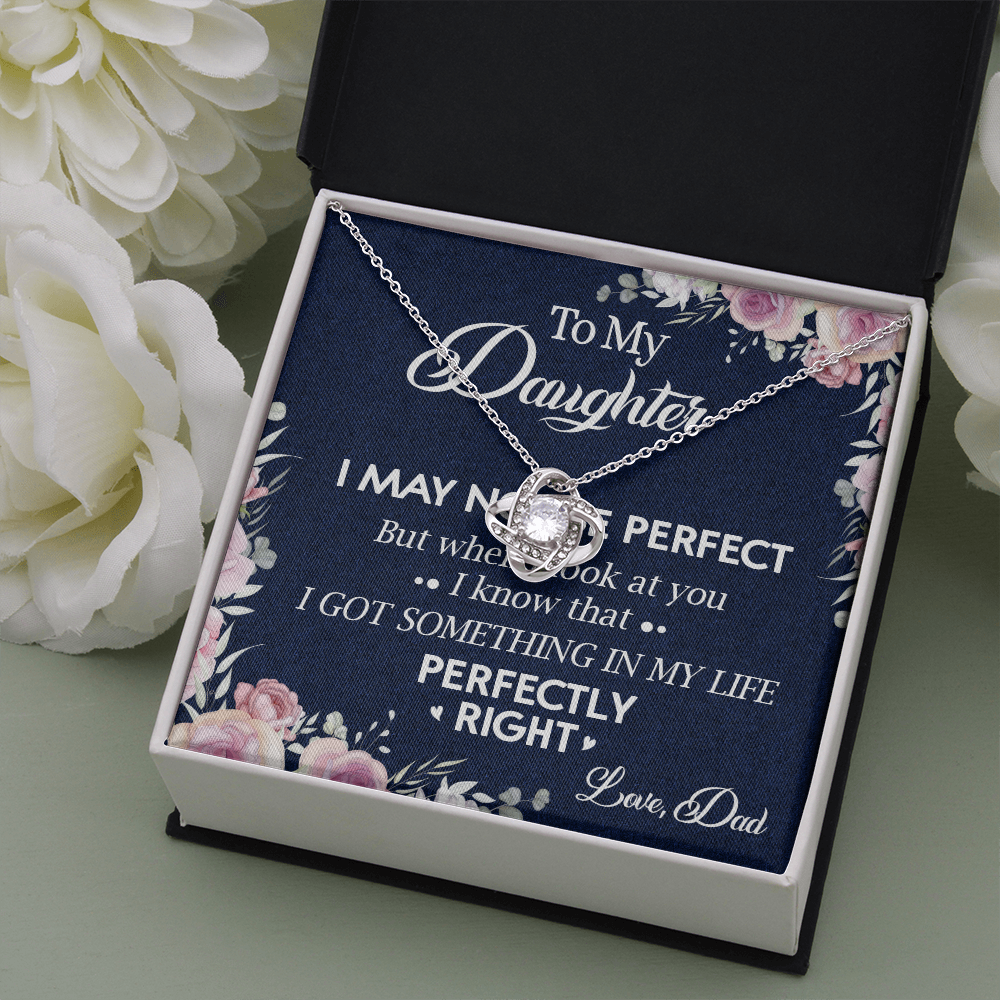 150A Necklace To My Daughter, Daughter Necklace Birthday Gift from Dad, I Love You
