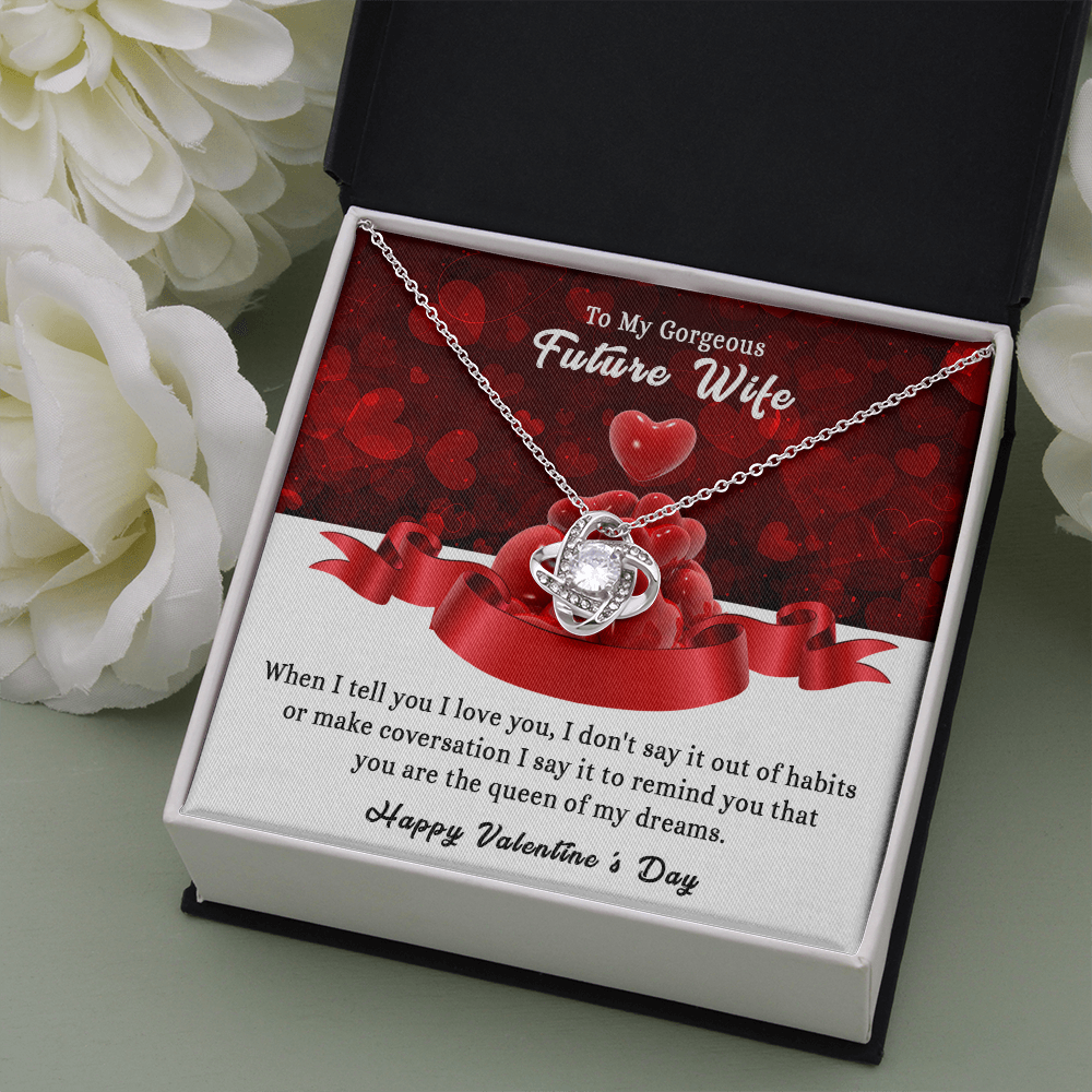 197A - To my Gorgeous Future Wife Necklace, Happy Valentine's Day Gift, Women Necklace