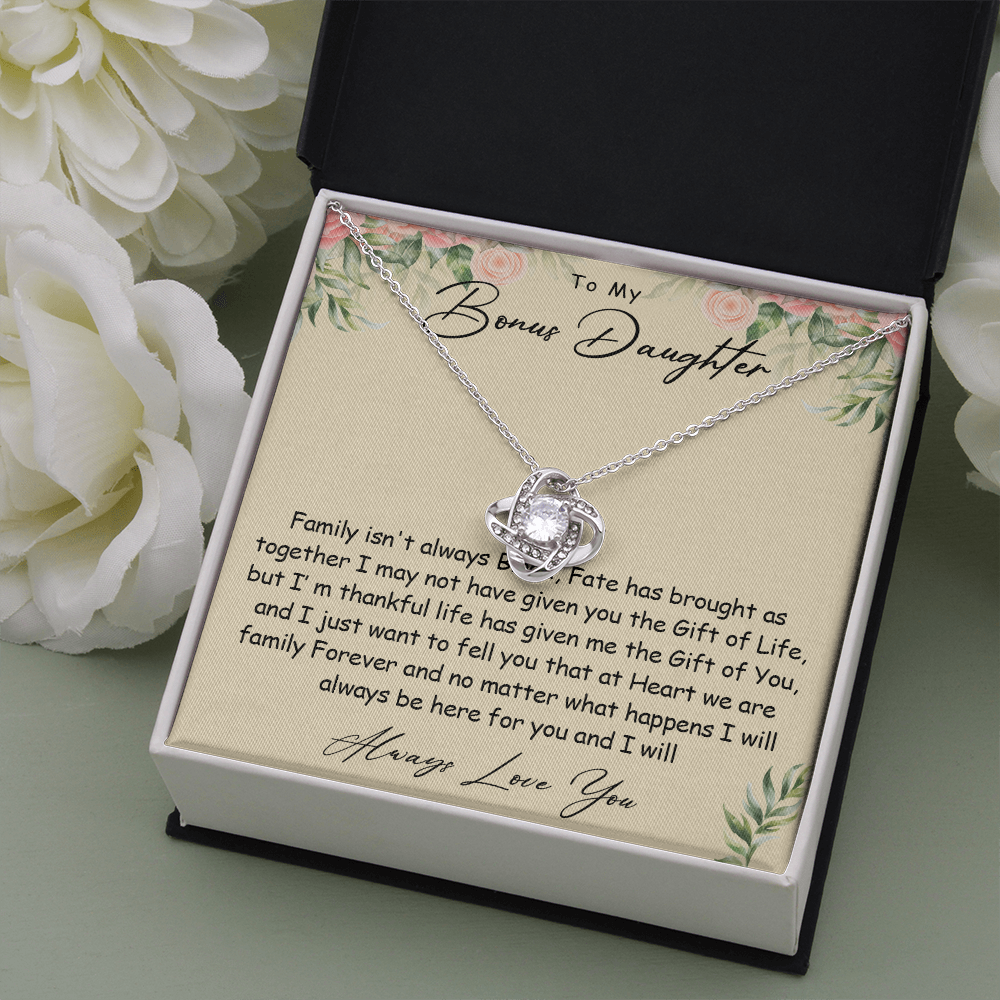 N360A To my Bonus Daughter Necklace, Bonus Daughter, Step Daughter Gift