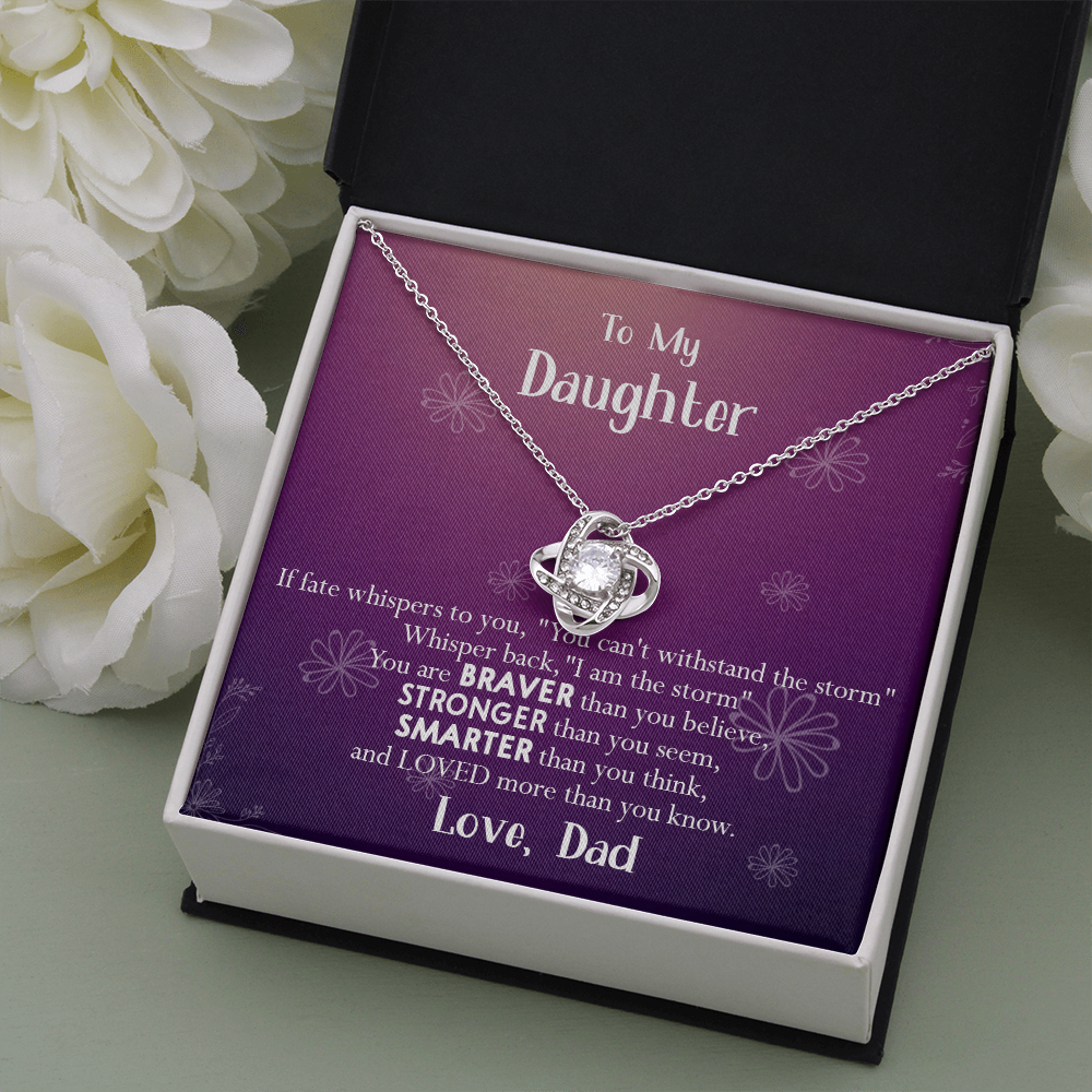 155A Necklace To My Daughter, Gift for Her, Women Necklace, Birthday Gift from Dad