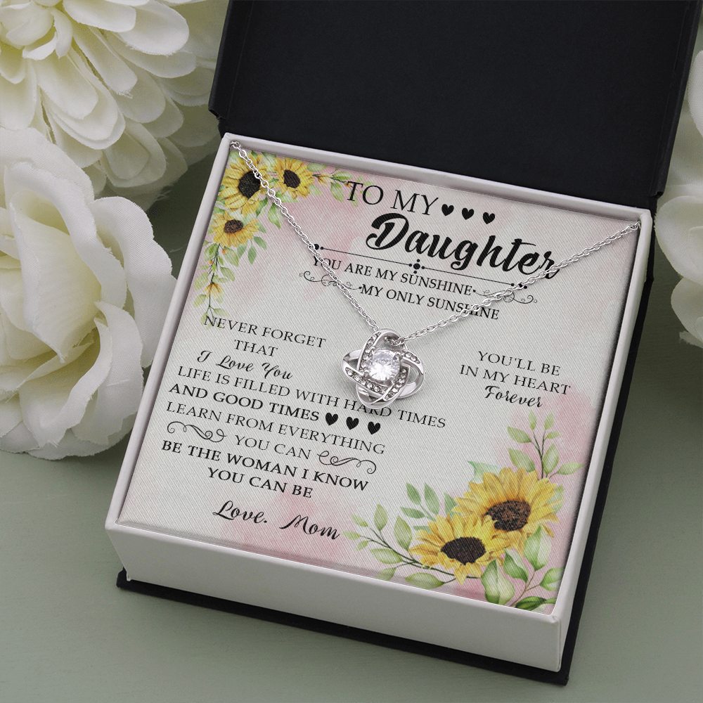 49A To My Daughter Necklace Gift From Mom, You Are My Sunshine, My Only Sunshine