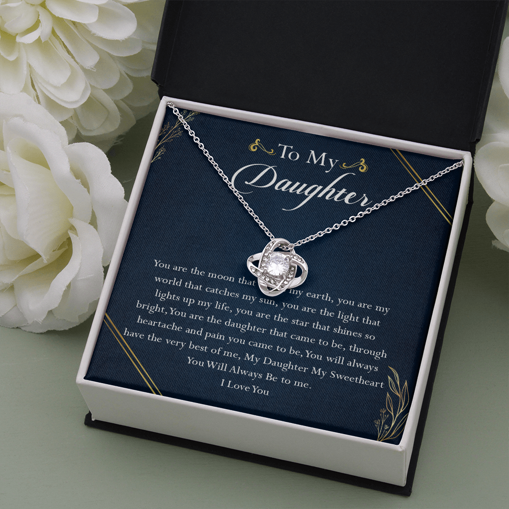 38A To My Daughter Necklace, Birthday Gift For Daughter, Gift From Dad Gift From Mom