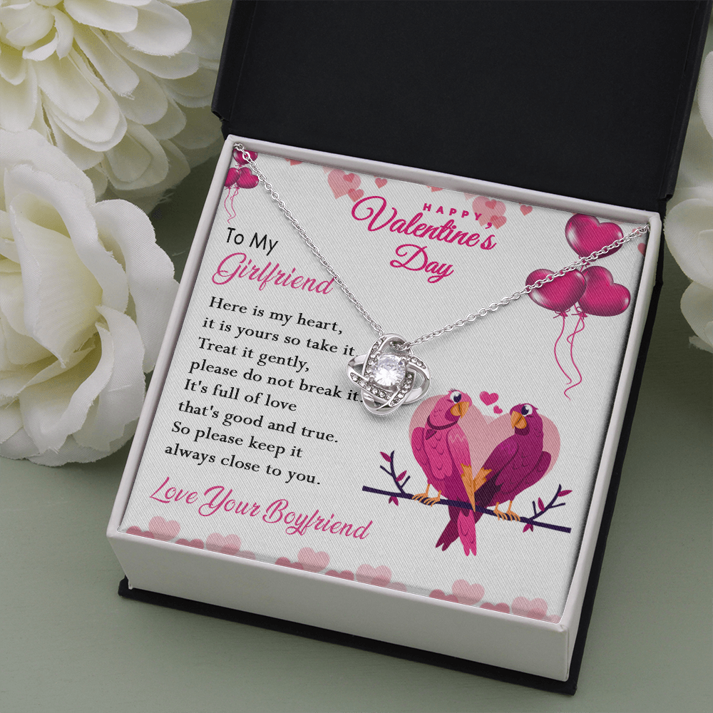 216A - Happy Valentine's Day Gift, Necklace To my Girlfriend, Necklace Love Couple Bird