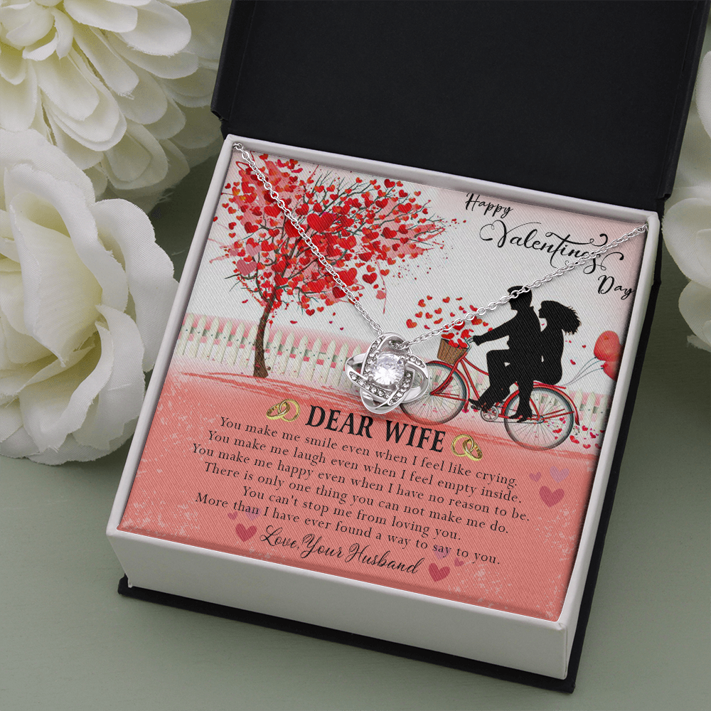 187A Necklace To Dear Wife, Necklace Gift from Husband, Valentine's Day Gift for Wife