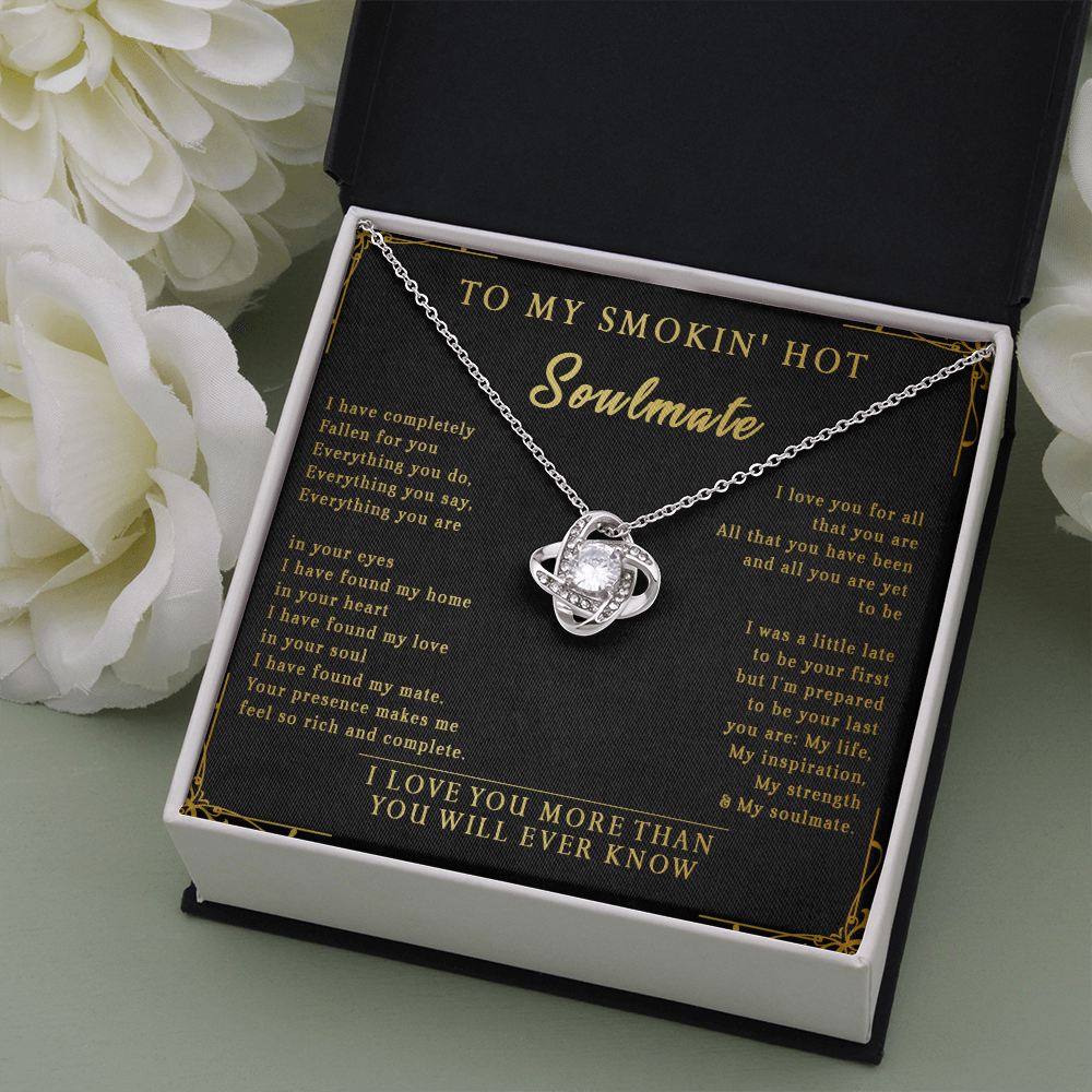 144A Necklace To My Smokin Hot Soulmate, Perfect Gift for Wife/Girlfriend, Birth Gift