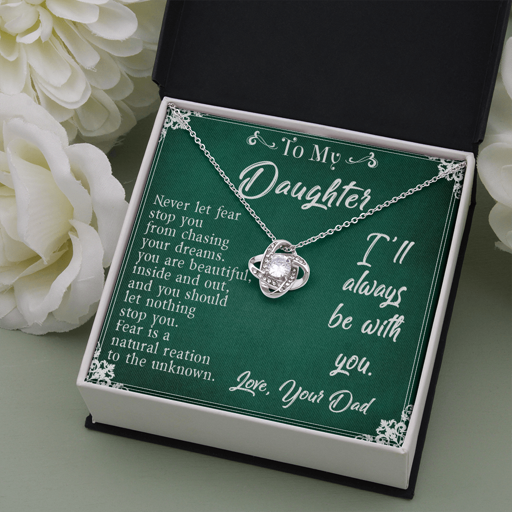 30A To My Daughter Necklace, Daughter Father Necklace, Daughter Gift from Dad