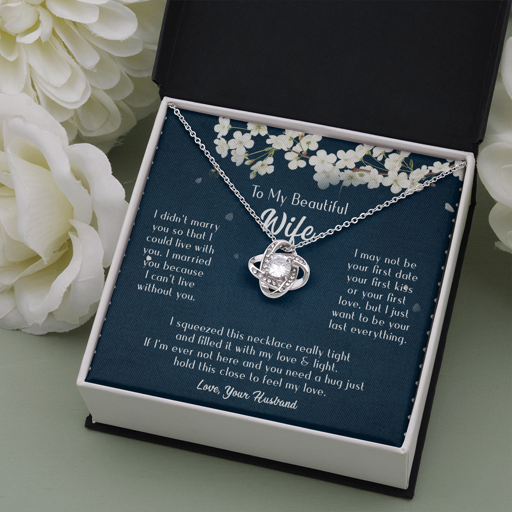 163A Necklace Gift To Beautiful Wife, Valentine Gift for Her, I Married Perfect Wife