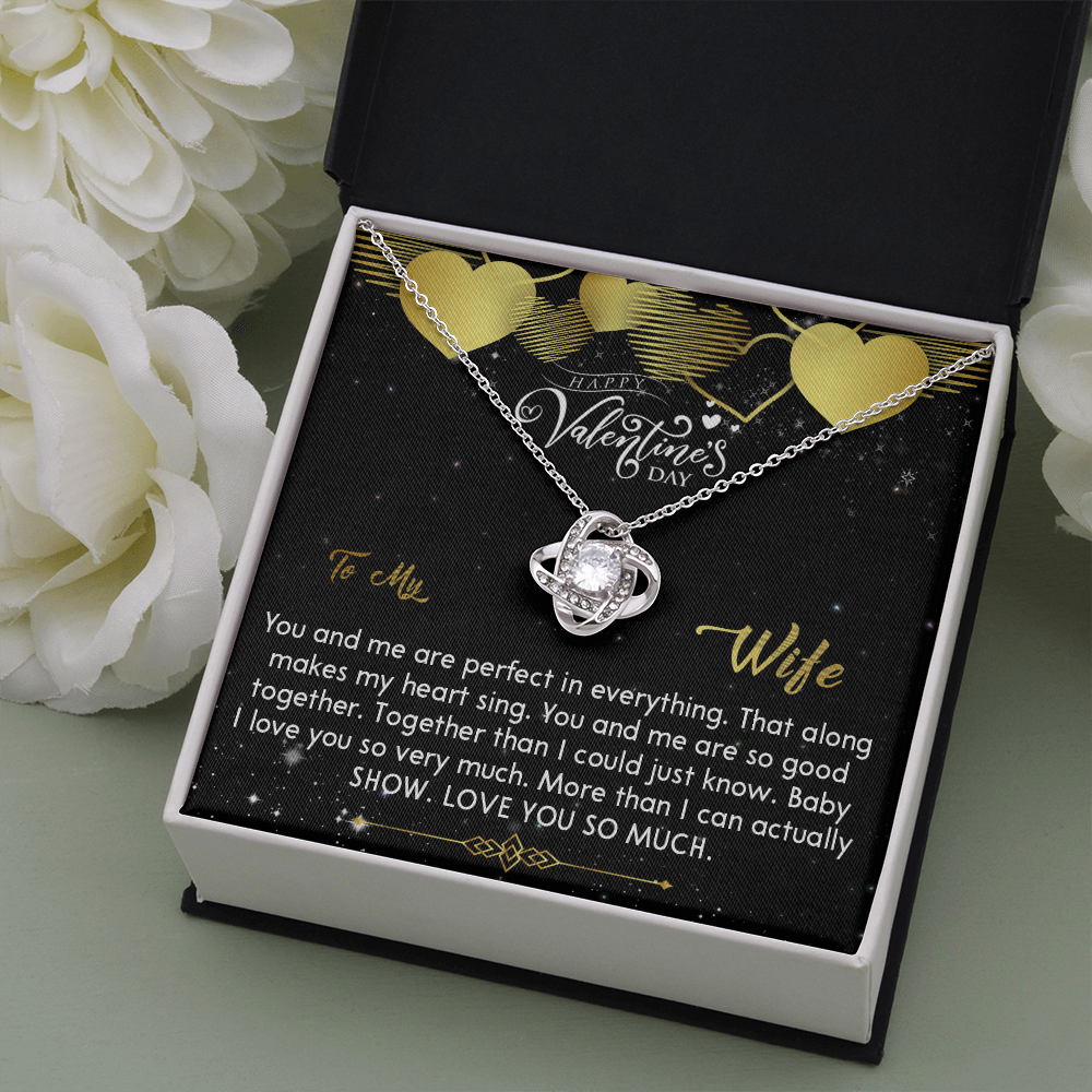 212A - Necklace To my Wife, Wife Valentine Gift from Awesome Husband, Happy Valentine
