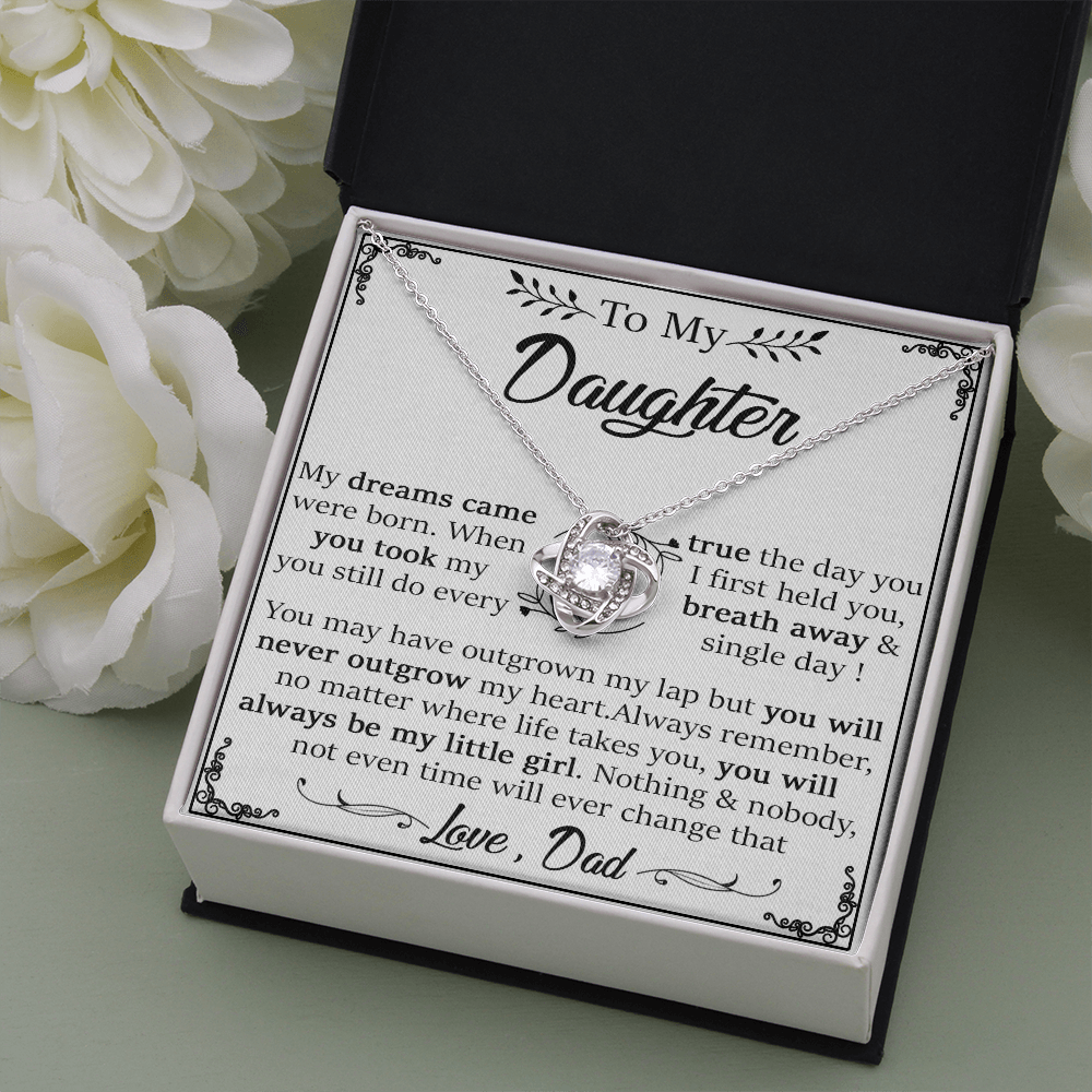 22A Daughter Necklace, To My Daughter Gift Necklace, Gift For Daughter From Dad