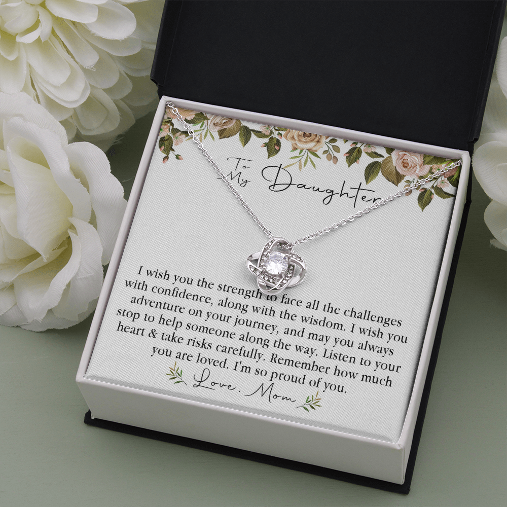 152A Necklace To My Daughter, Daughter Necklace Birthday Gift from Mom, Proud of You