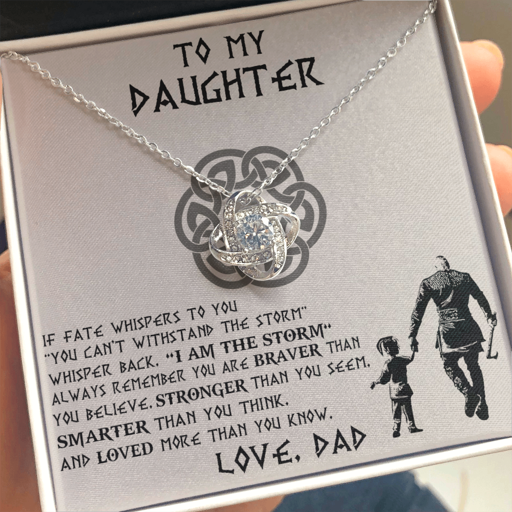 To My Daughter Necklace, Daughter Father Necklace, Daughter Gift from Dad 465