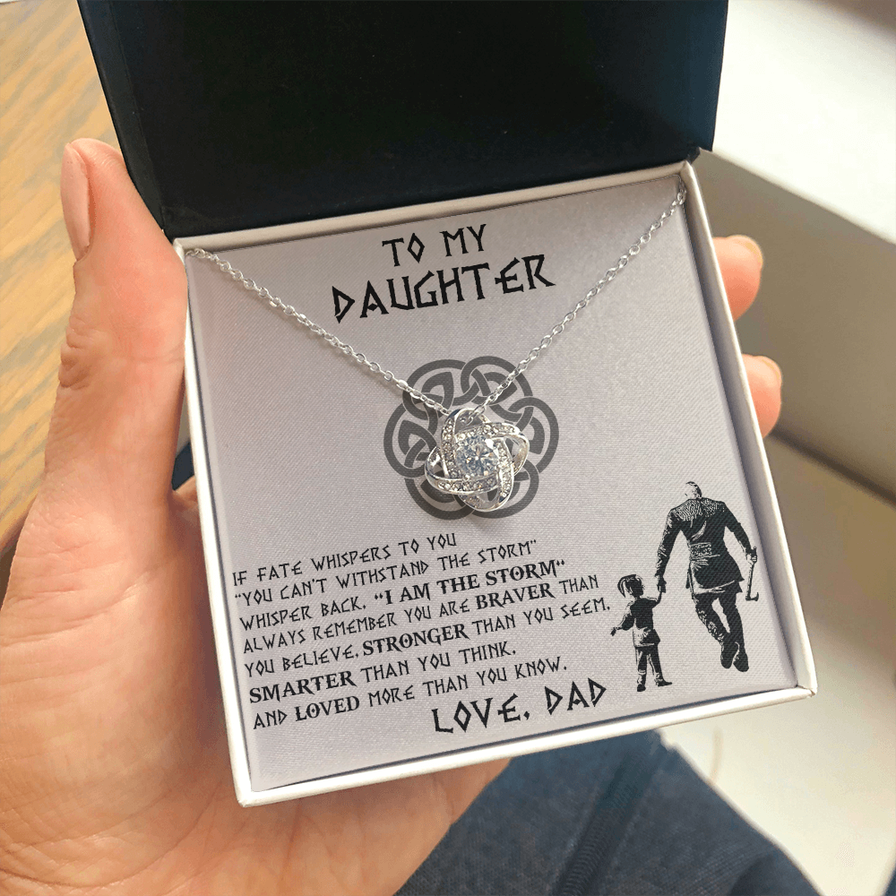 To My Daughter Necklace, Daughter Father Necklace, Daughter Gift from Dad 465