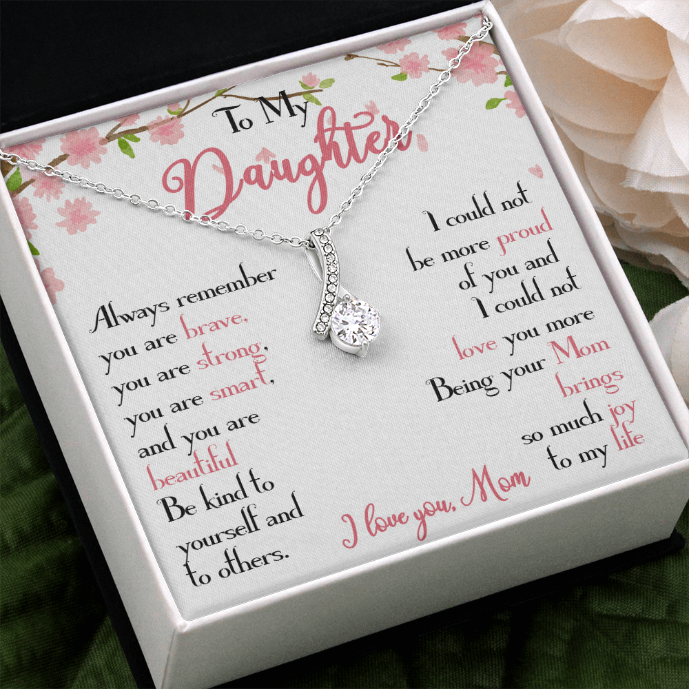 28B To My Daughter Necklace, Daughter Mother Necklace, Daughter Gift from Mom