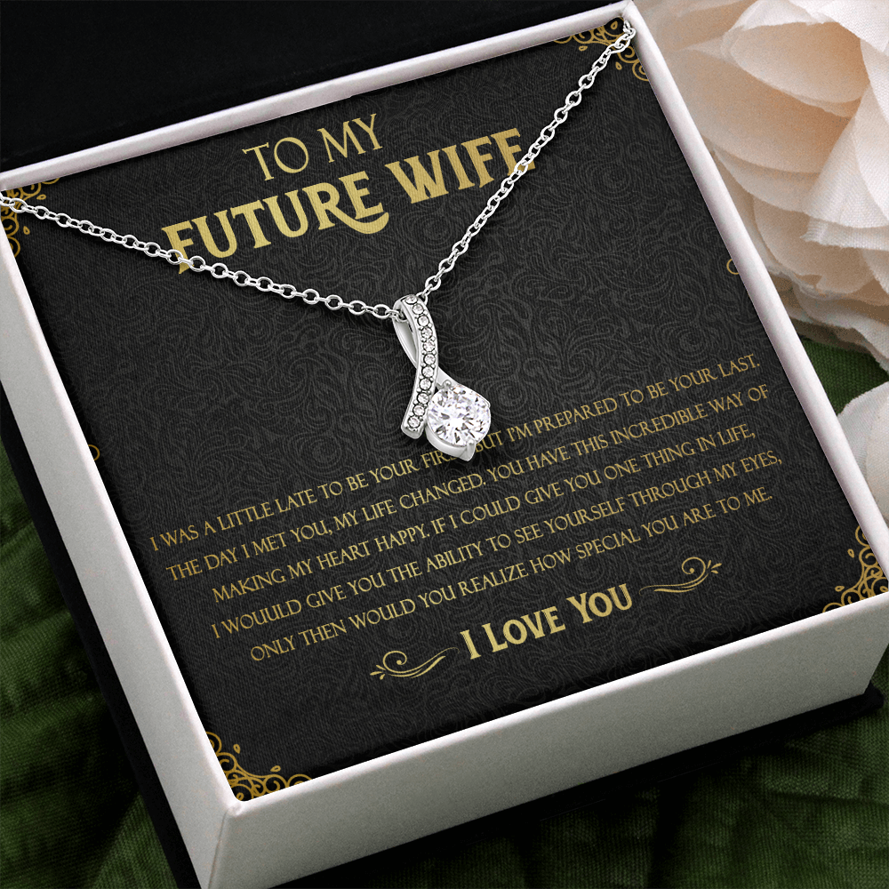 72B Necklace To Future Wife/Girlfriend, Woman Necklace Gift for Her From Husband