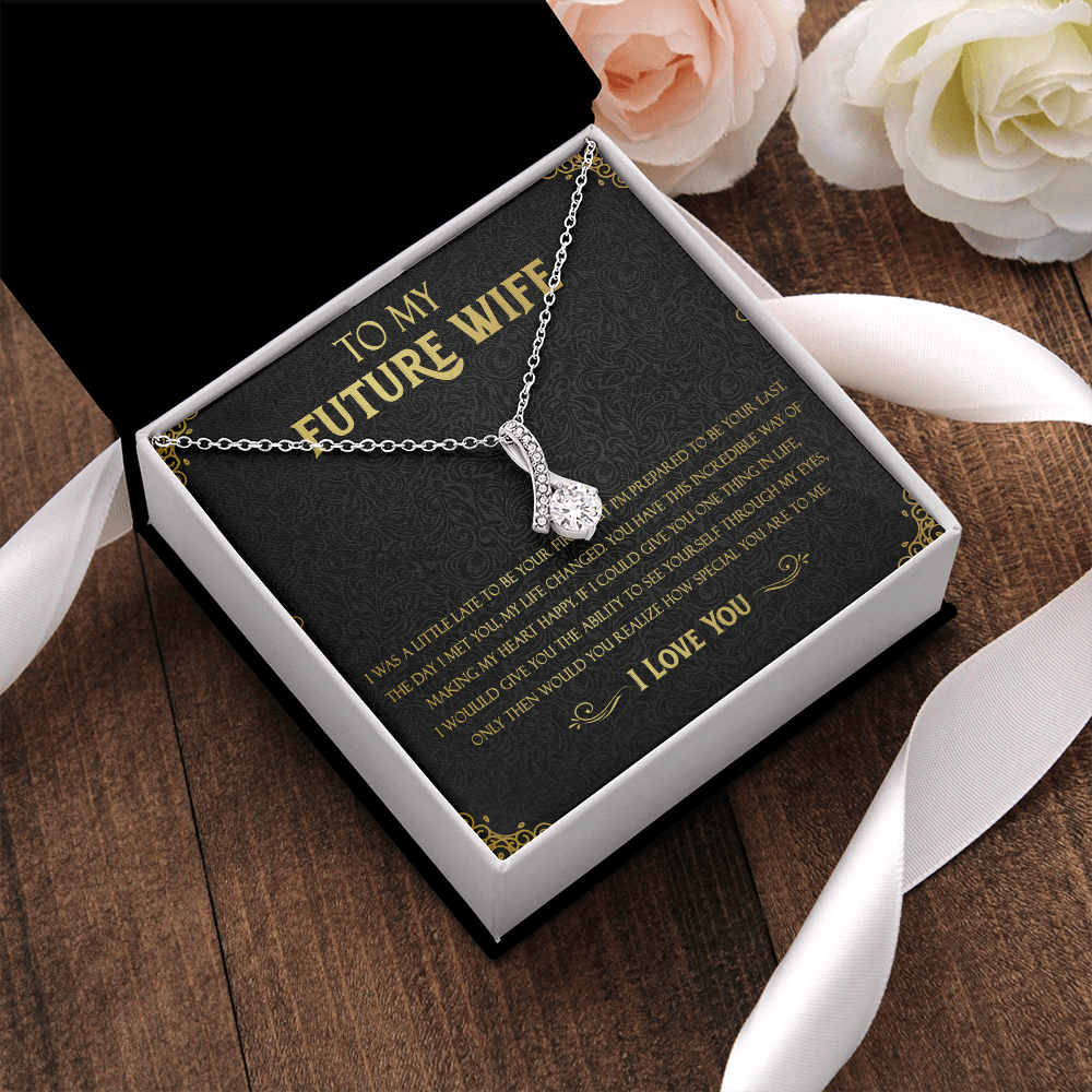 72B Necklace To Future Wife/Girlfriend, Woman Necklace Gift for Her From Husband
