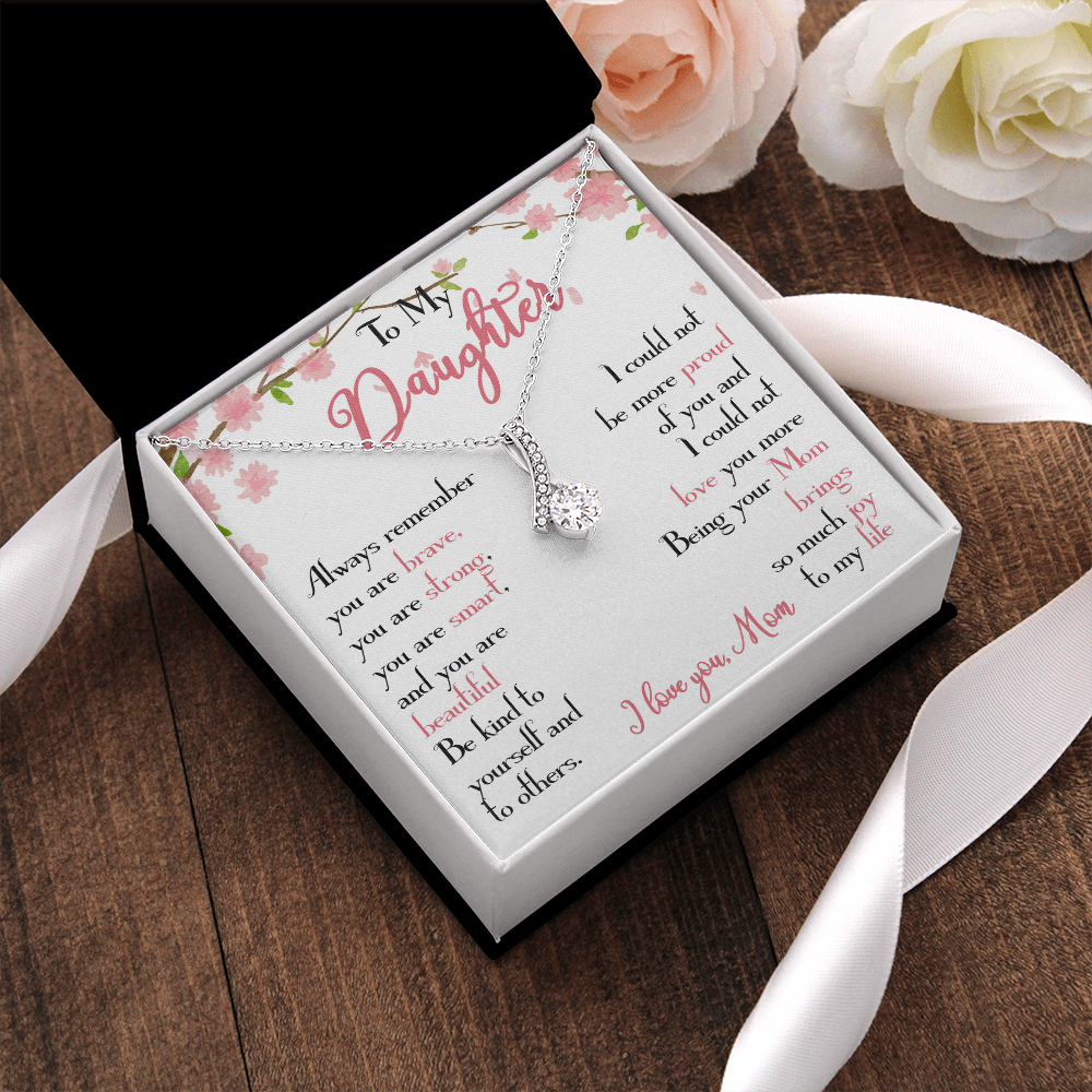 28B To My Daughter Necklace, Daughter Mother Necklace, Daughter Gift from Mom