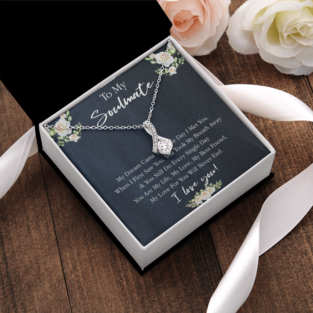161B Necklace Gift To My Soulmate, Valentine Gift for Her, I Love You Every Day