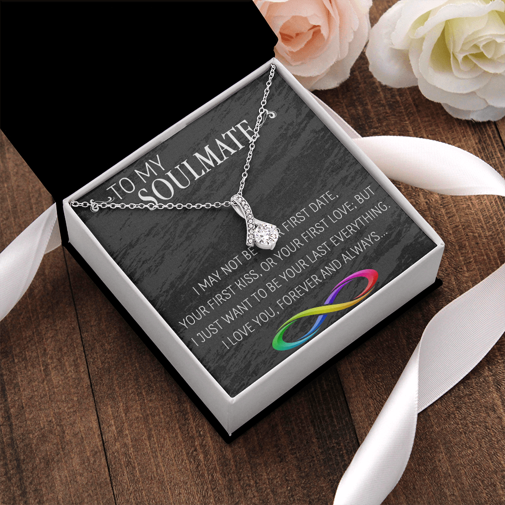 69B Necklace To My Soulmate/Girlfriend/Wife, Women Necklace for Her from Husband