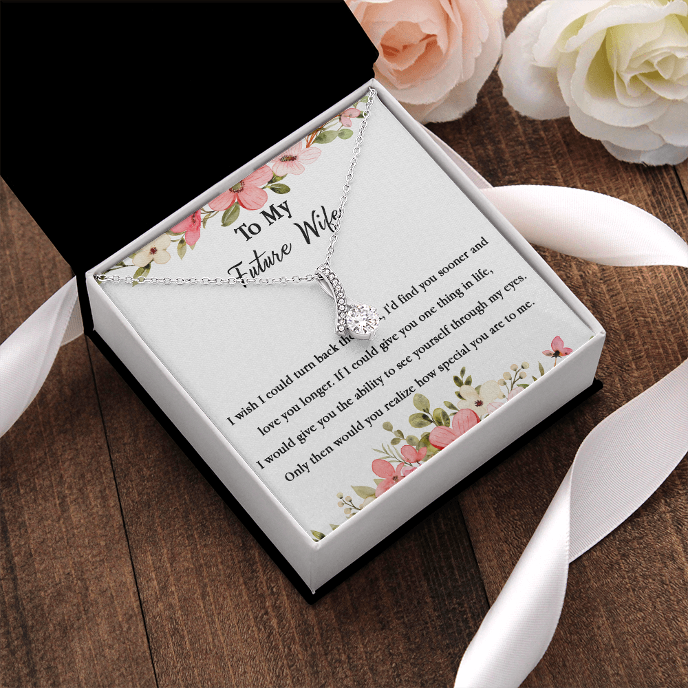 67B Necklace To My Future Wife/Girlfriend, Women Necklace for Her I LOVE YOU Forever