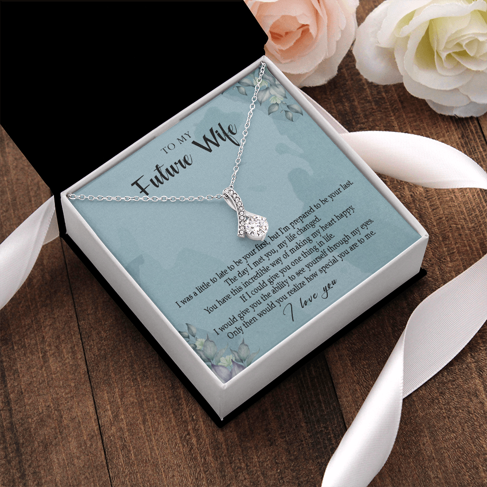 162B Necklace Gift To My Future Wife, Valentine Gift for Her, I Love You Necklace