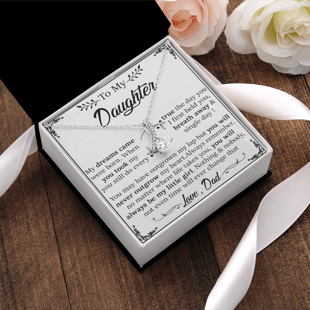 22B Daughter Necklace, To My Daughter Gift Necklace, Gift For Daughter From Dad