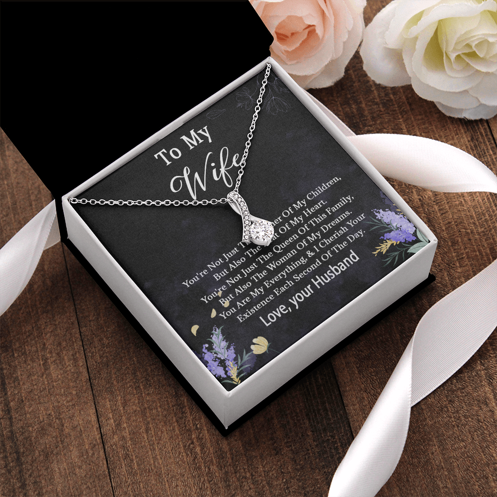 68B Necklace To My Wife, Women Necklace for Her, I LOVE YOU Necklace from Husband